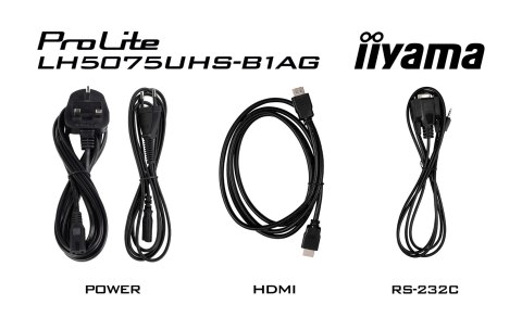 Monitor Iiyama ProLite LH5075UHS-B1AG - Przekątna 50" - Płaski ekran - 125.7 cm