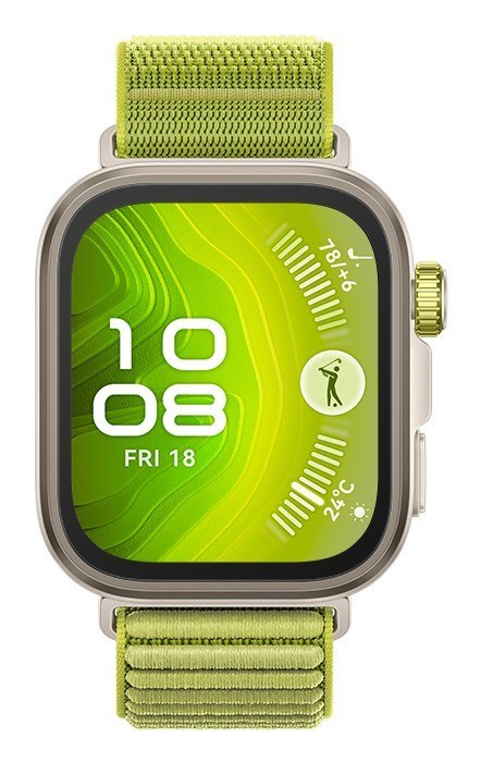 Smartwatch Huawei Watch FIT4 Pro, 3D Woven Žalias Strap, Titanium Body, Seiya-B29 Smartwatch Huawei Watch FIT4 Pro, 3D Woven Žalias Strap, Titanium Body, Seiya-B29