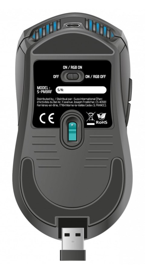 Spirit of Gamer PRO-M9 myszka Gaming Oburęczny RF Wireless Optyczny 4200 DPI