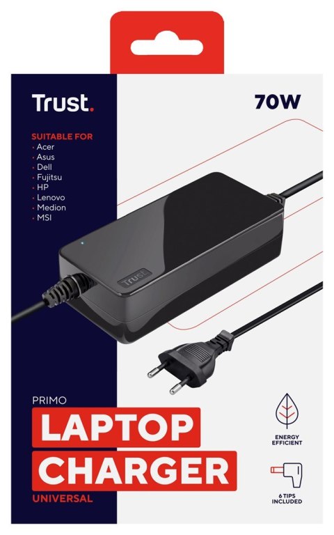 Trust Primo adapter zasilający/ inwentor Wewnętrzna 70 W Czarny Trust Primo adapter zasilający/ inwentor Wewnętrzna 70 W Czarny