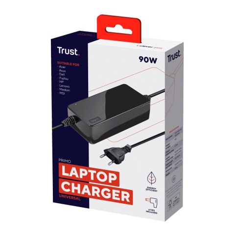 Trust Primo adapter zasilający/ inwentor Wewnętrzna 90 W Czarny