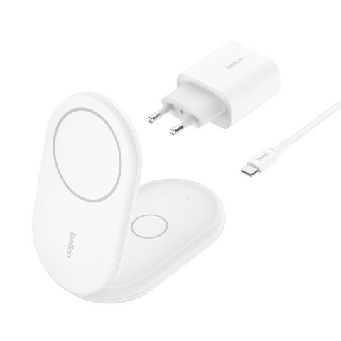 BELKIN ŁADOWARKA MAGSAFE SKŁADANA 2W1 QI2 ZASILACZ BIAŁA BELKIN ŁADOWARKA MAGSAFE SKŁADANA 2W1 QI2 ZASILACZ BIAŁA