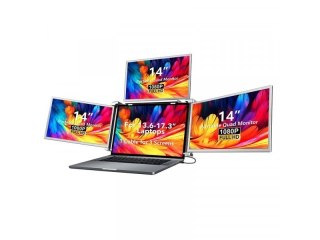 EXTRALINK SMART LIFE 14" 3-SCREEN MONITOR FOR LAPTOPS