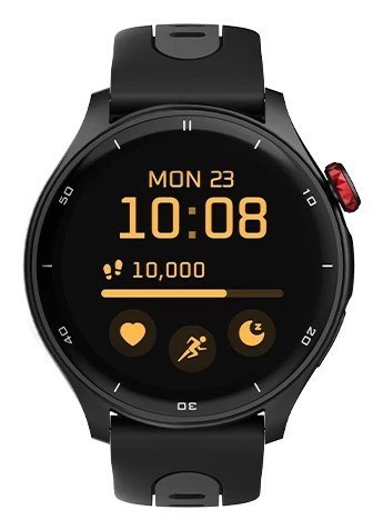 Inteligentny zegarek myPhone z GPS, diodą AMOLED, 1,43 cala, wodoodporny, czarny Inteligentny zegarek myPhone z GPS, diodą AMOLED, 1,43 cala, wodoodporny, czarny