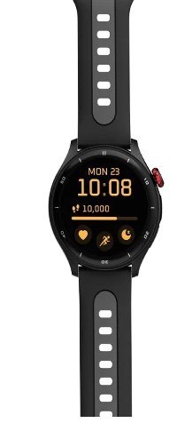 Inteligentny zegarek myPhone z GPS, diodą AMOLED, 1,43 cala, wodoodporny, czarny Inteligentny zegarek myPhone z GPS, diodą AMOLED, 1,43 cala, wodoodporny, czarny
