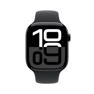Išmanusis laikrodis Apple Watch Series 10 GPS + Cellular 46mm Jet Black Aluminium Case with Black Sport Band - S/M