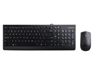 Lenovo | Klawiatura i mysz USB Combo | 300 | Czarny | Kombinacja klawiatury i myszy | Angielski | 1,8 mln | Czarny | Przewodowe 
