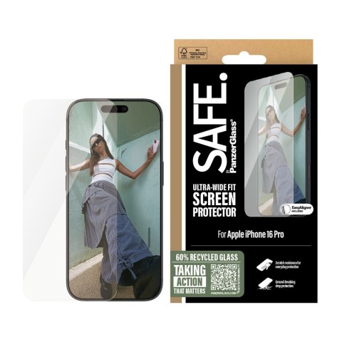 Osłona ekranu PanzerGlass | Jabłko | iPhone'a 16 Pro | Szkło | Przezroczysty | Ultra-szeroki krój Osłona ekranu PanzerGlass | Jabłko | iPhone'a 16 Pro | Szkło | Przezroczysty | Ultra-szeroki krój