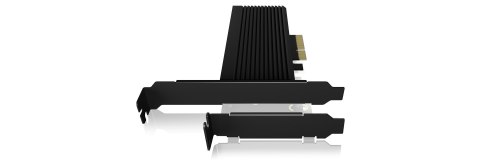 Rajd Sonic | Konwerter na 1x HDD/SSD dla slotu PCIe x4 | IB-PCI208-HS | Czarny