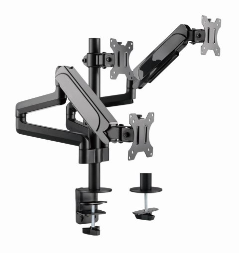 GEMBIRD BIURKOWE REGULOWANE RAMIĘ/UCHWYT NA 3 MONITORY 17-27, VESA 100X100MM, DO 7 KG GEMBIRD BIURKOWE REGULOWANE RAMIĘ/UCHWYT NA 3 MONITORY 17-27, VESA 100X100MM, DO 7 KG