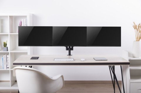 GEMBIRD BIURKOWE REGULOWANE RAMIĘ/UCHWYT NA 3 MONITORY 17-27, VESA 100X100MM, DO 7 KG GEMBIRD BIURKOWE REGULOWANE RAMIĘ/UCHWYT NA 3 MONITORY 17-27, VESA 100X100MM, DO 7 KG