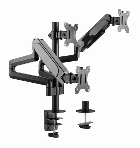 GEMBIRD BIURKOWE REGULOWANE RAMIĘ/UCHWYT NA 3 MONITORY 17-27, VESA 100X100MM, DO 7 KG GEMBIRD BIURKOWE REGULOWANE RAMIĘ/UCHWYT NA 3 MONITORY 17-27, VESA 100X100MM, DO 7 KG