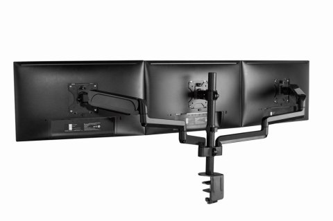 GEMBIRD BIURKOWE REGULOWANE RAMIĘ/UCHWYT NA 3 MONITORY 17-27, VESA 100X100MM, DO 7 KG GEMBIRD BIURKOWE REGULOWANE RAMIĘ/UCHWYT NA 3 MONITORY 17-27, VESA 100X100MM, DO 7 KG