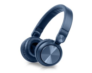Muse M-276BTB słuchawki/zestaw słuchawkowy Przewodowy i Bezprzewodowy Opaska na głowę Połączenia/muzyka Bluetooth Niebieski