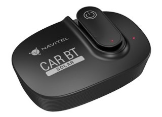 Wielofunkcyjny zestaw słuchawkowy Bluetooth | Samochód solarny BT | Zestaw głośnomówiący | Łączność Bluetooth | Czarny | Wskaźni