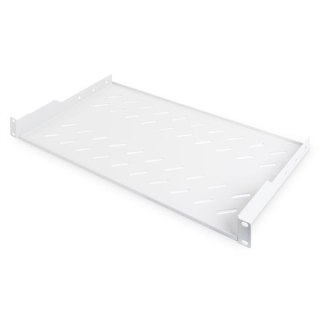 1U fixed shelf for racks from 400 mm depth45x483x250 mm, up to 15 kg, grey (RAL 7035)