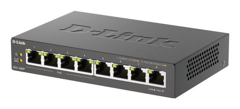 D-Link DGS-1008P/E łącza sieciowe Nie zarządzany L2 Obsługa PoE Czarny D-Link DGS-1008P/E łącza sieciowe Nie zarządzany L2 Obsługa PoE Czarny