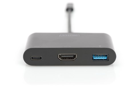 Digitus Wieloportowy adapter HDMI USB Type-C™, 3 porty Digitus Wieloportowy adapter HDMI USB Type-C™, 3 porty