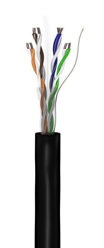 Goobay 57293 kabel sieciowy Czarny 100 m Cat6 U/UTP (UTP)