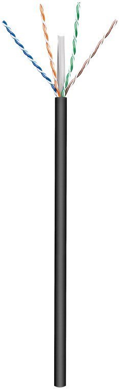 Goobay 57293 kabel sieciowy Czarny 100 m Cat6 U/UTP (UTP)