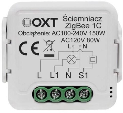 Moduł OXT mini ściemniacz 1 obwód ZigBee TUYA Moduł OXT mini ściemniacz 1 obwód ZigBee TUYA