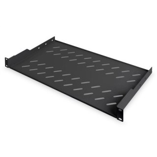 Półka 19" 1U do szaf DIGITUS, G/250, 15kg, czarny (RAL 9005)