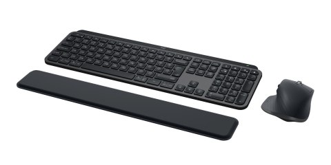 Logitech MX Keys S Combo klawiatura Dołączona myszka Biuro RF Wireless + Bluetooth QWERTY Amerykański międzynarodowy Grafitowy