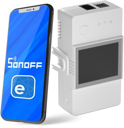 SONOFF TH Elite | THR316D | Przekaźnik Wifi z funkcją pomiaru temperatury oraz wilgotności SONOFF TH Elite | THR316D | Przekaźnik Wifi z funkcją pomiaru temperatury oraz wilgotności