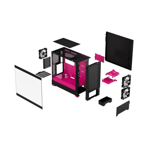 Fractal Design Pop Air Tower Czarny, Purpurowy Fractal Design Pop Air Tower Czarny, Purpurowy