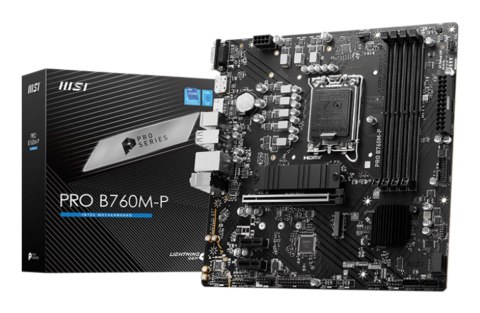 MSI PRO B760M-P płyta główna Intel B760 LGA 1700 micro ATX MSI PRO B760M-P płyta główna Intel B760 LGA 1700 micro ATX