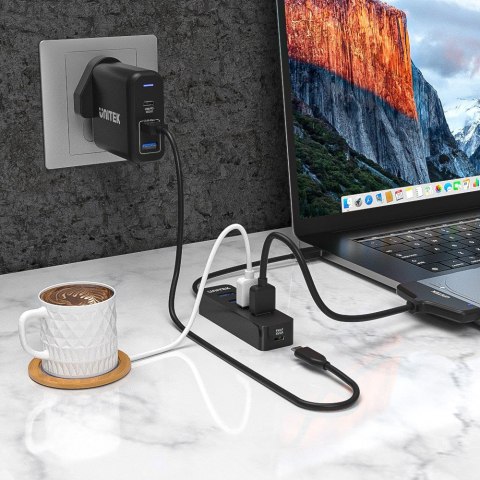 UNITEK uHUB Q4 USB 3.2 Gen 1 (3.1 Gen 1) Type-A 5000 Mbit/s Czarny UNITEK uHUB Q4 USB 3.2 Gen 1 (3.1 Gen 1) Type-A 5000 Mbit/s Czarny
