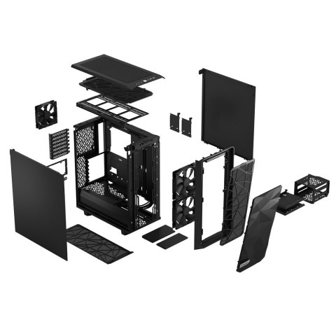Obudowa Fractal Design Meshify 2 Compact Black Solid Obudowa Fractal Design Meshify 2 Compact Black Solid