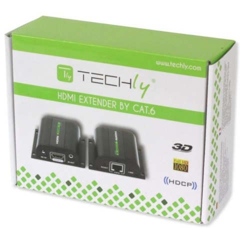 Techly IDATA EXT-E70I przedłużacz AV Nadajnik i odbiornik AV Czarny Techly IDATA EXT-E70I przedłużacz AV Nadajnik i odbiornik AV Czarny