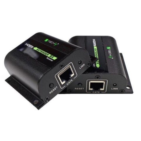 Techly IDATA EXT-E70I przedłużacz AV Nadajnik i odbiornik AV Czarny Techly IDATA EXT-E70I przedłużacz AV Nadajnik i odbiornik AV Czarny