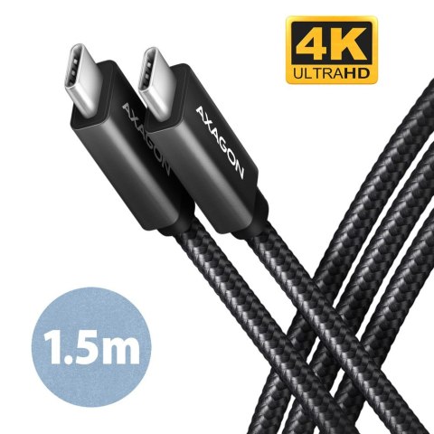 Axagon BUCM32-CM15AB kabel USB USB 3.2 Gen 2x2 1,5 m USB C Czarny Axagon BUCM32-CM15AB kabel USB USB 3.2 Gen 2x2 1,5 m USB C Czarny