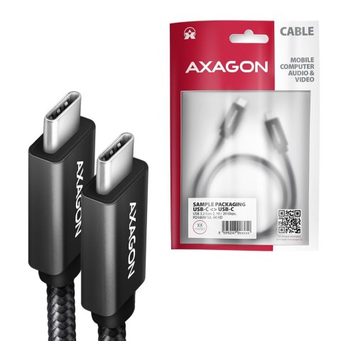 Axagon BUCM32-CM15AB kabel USB USB 3.2 Gen 2x2 1,5 m USB C Czarny Axagon BUCM32-CM15AB kabel USB USB 3.2 Gen 2x2 1,5 m USB C Czarny
