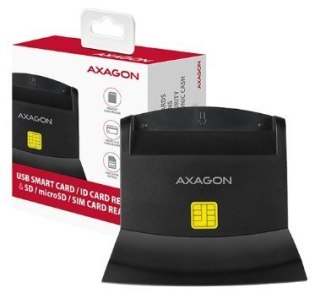 Axagon CRE-SM2 czytnik do kart chipowych Wewnętrzna USB USB 2.0 Czarny