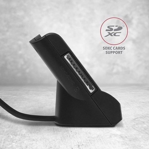 Axagon CRE-SM2 czytnik do kart chipowych Wewnętrzna USB USB 2.0 Czarny
