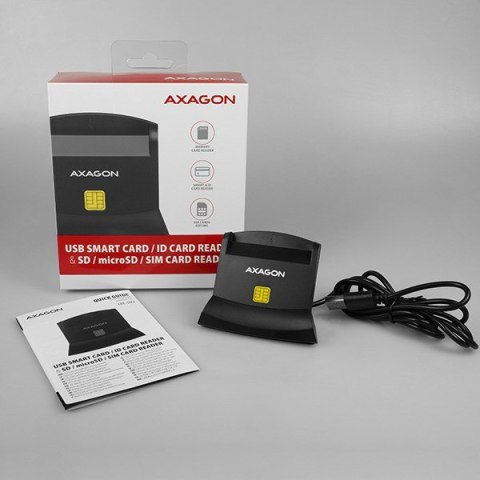 Axagon CRE-SM2 czytnik do kart chipowych Wewnętrzna USB USB 2.0 Czarny