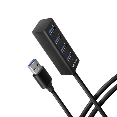 Axagon HUE-M1AL huby i koncentratory USB 3.2 Gen 1 (3.1 Gen 1) Type-A 5000 Mbit/s Czarny Axagon HUE-M1AL huby i koncentratory USB 3.2 Gen 1 (3.1 Gen 1) Type-A 5000 Mbit/s Czarny