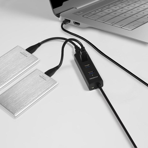 Axagon HUE-S2BL huby i koncentratory USB 3.2 Gen 1 (3.1 Gen 1) Type-A 5000 Mbit/s Czarny Axagon HUE-S2BL huby i koncentratory USB 3.2 Gen 1 (3.1 Gen 1) Type-A 5000 Mbit/s Czarny