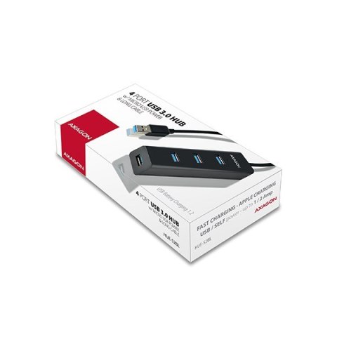 Axagon HUE-S2BL huby i koncentratory USB 3.2 Gen 1 (3.1 Gen 1) Type-A 5000 Mbit/s Czarny Axagon HUE-S2BL huby i koncentratory USB 3.2 Gen 1 (3.1 Gen 1) Type-A 5000 Mbit/s Czarny