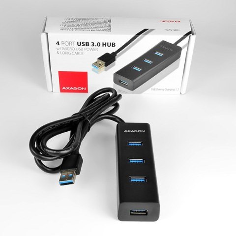Axagon HUE-S2BL huby i koncentratory USB 3.2 Gen 1 (3.1 Gen 1) Type-A 5000 Mbit/s Czarny Axagon HUE-S2BL huby i koncentratory USB 3.2 Gen 1 (3.1 Gen 1) Type-A 5000 Mbit/s Czarny