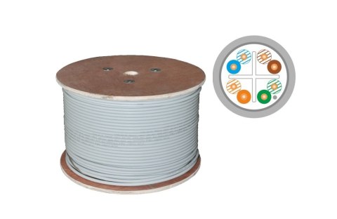 Alantec Kabel F/UTP kat.6, sieciowy, LSOH, Dca 4x2x23 AWG, 1Gb/s (10Gb/s do 55m), 450 MHz, szary, 500m (KIF6LSOH500D) Alantec Kabel F/UTP kat.6, sieciowy, LSOH, Dca 4x2x23 AWG, 1Gb/s (10Gb/s do 55m), 450 MHz, szary, 500m (KIF6LSOH500D)