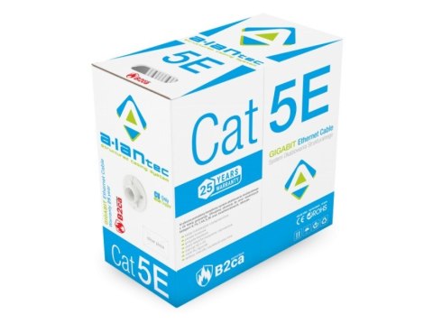 Alantec Kabel U/UTP kat.5e, sieciowy, LSOH, B2ca "FireHardy" 4x2x24 AWG, 1Gb/s, 250 MHz, szary, 305m (KIU5LSOH305B) Alantec Kabel U/UTP kat.5e, sieciowy, LSOH, B2ca "FireHardy" 4x2x24 AWG, 1Gb/s, 250 MHz, szary, 305m (KIU5LSOH305B)