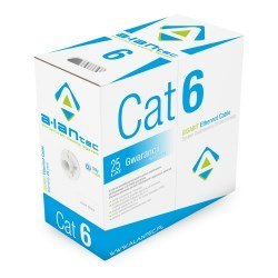 Alantec Kabel U/UTP kat.6, sieciowy, LSOH, Dca 4x2x23 AWG, 1Gb/s (10Gb/s do 55m), 450 MHz, szary, 305m (KIU6LSOH305D) Alantec Kabel U/UTP kat.6, sieciowy, LSOH, Dca 4x2x23 AWG, 1Gb/s (10Gb/s do 55m), 450 MHz, szary, 305m (KIU6LSOH305D)