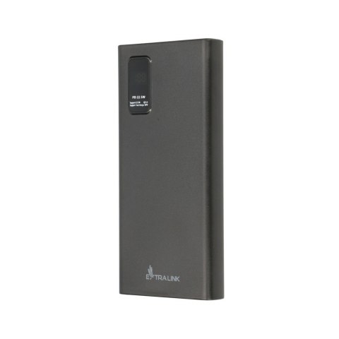Extralink Powerbank EPB-067B 10000mAh Czarny Power bank, Fast Charging, USB-C