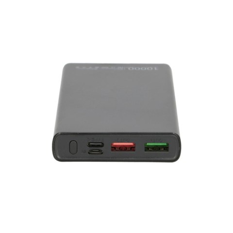 Extralink Powerbank EPB-067B 10000mAh Czarny Power bank, Fast Charging, USB-C