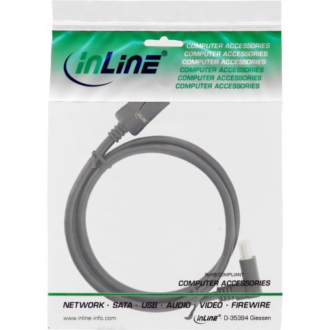 InLine 17152O kabel DisplayPort 2 m Czarny