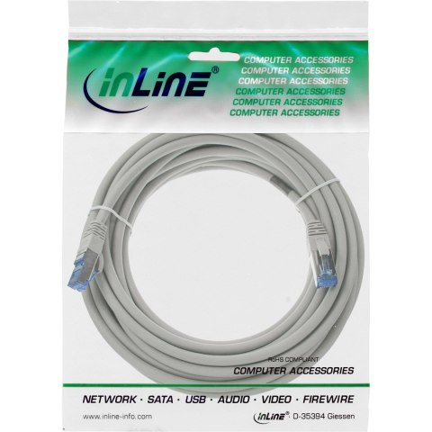 InLine 76800 kabel sieciowy Szary 10 m Cat6a S/FTP (S-STP)